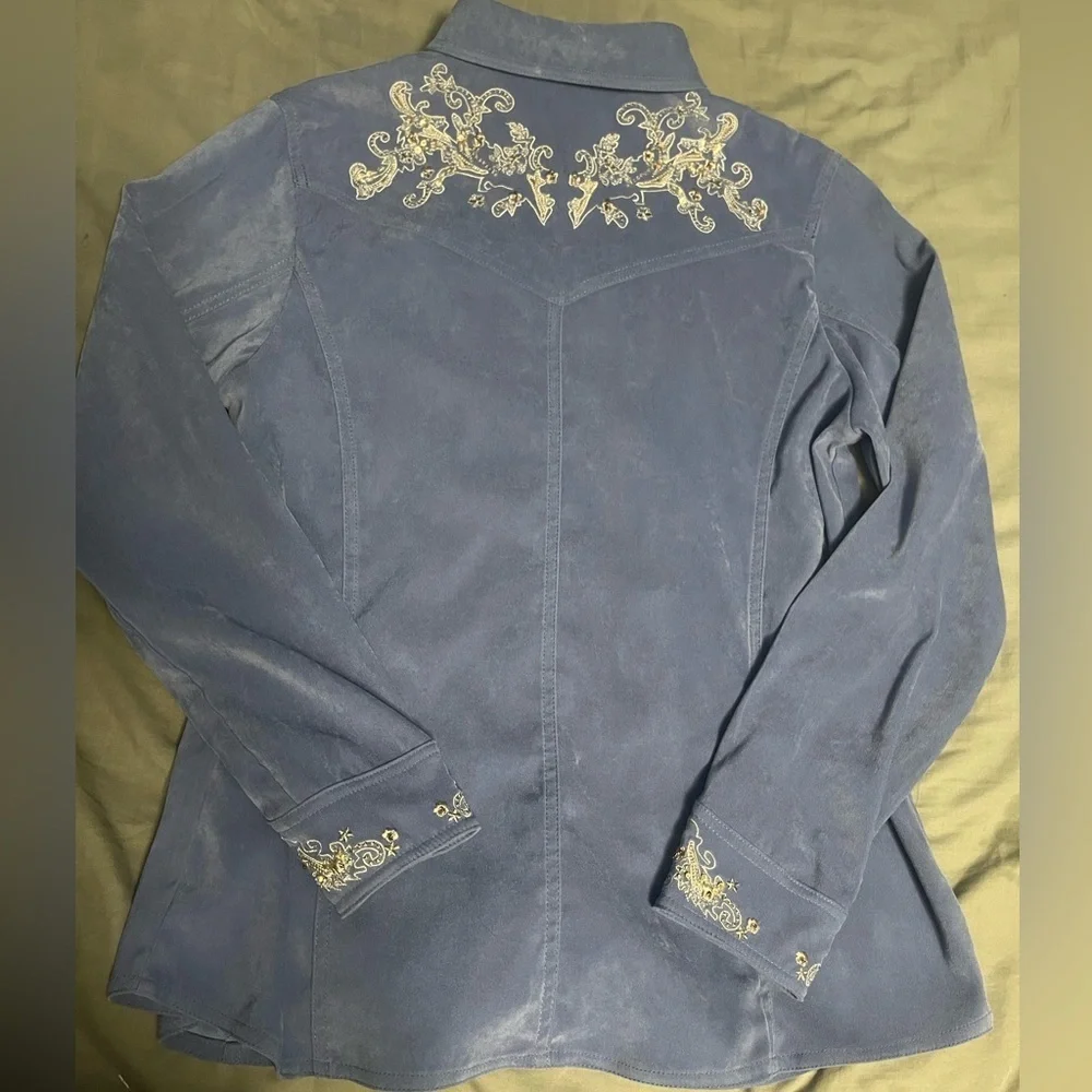 Susan Graver Size Medium Button Down - Picture 6 of 7